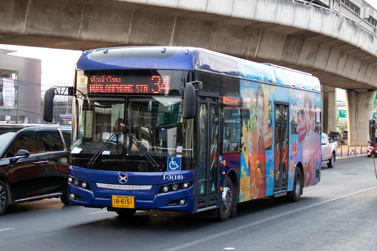 Bangkok, Nex-Minebus XML6115JEV # 1-3(10)