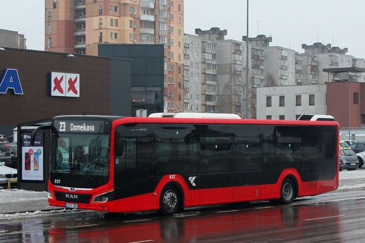 Kaunas, MAN 12C Lion's City NL330 EfficientHybrid # 937