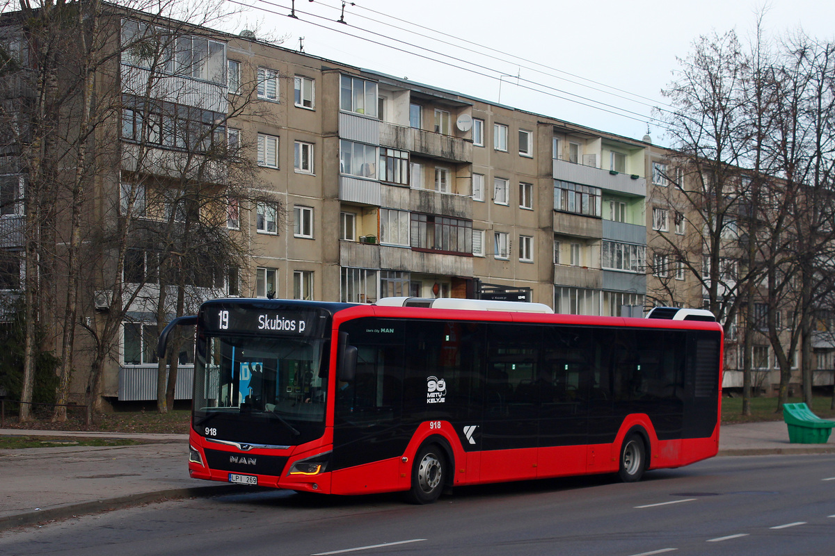 Kaunas, MAN 12C Lion's City NL330 EfficientHybrid # 918