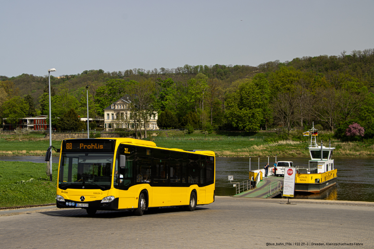 Dresden, Mercedes-Benz Citaro C2 Hybrid Nr. 930 211-3