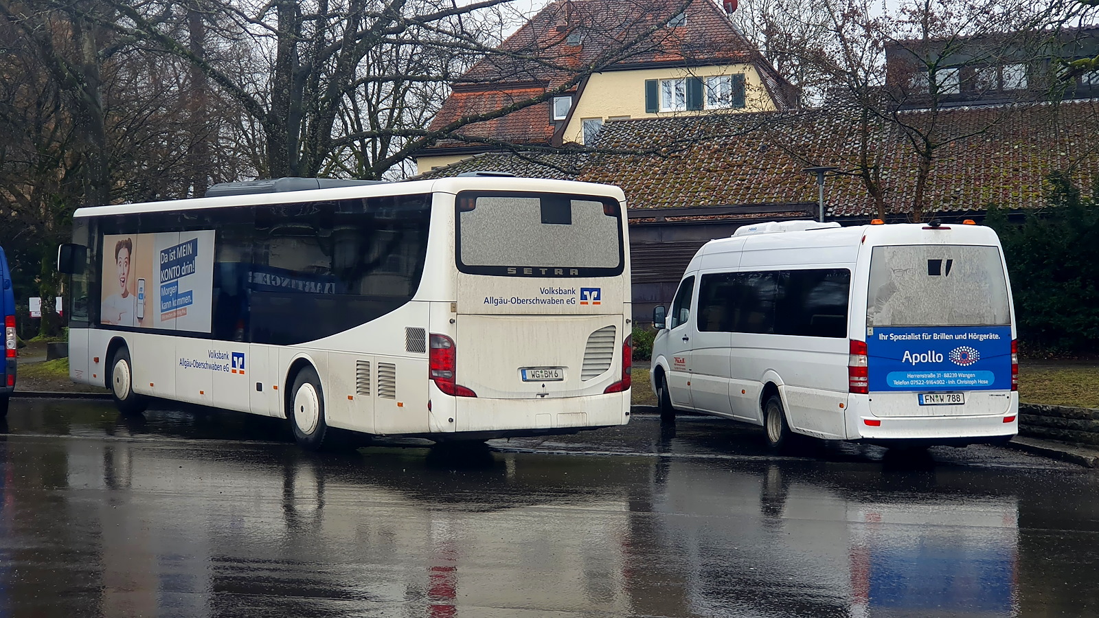 Ravensburg, Setra S415LE business No. WG-BM 6; Friedrichshafen, Gerbus Ger-City HNF 785 No. FN-W 788