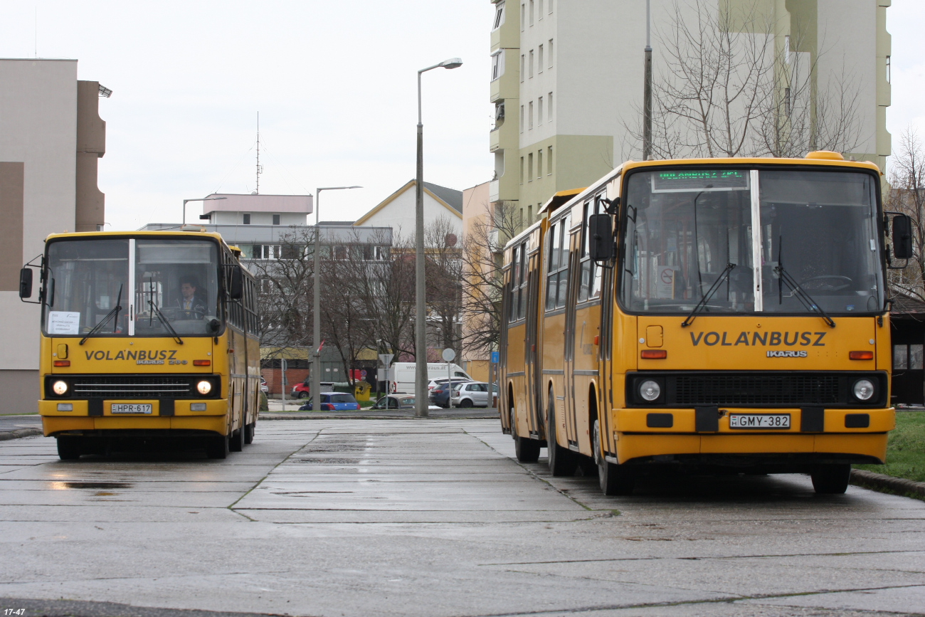 Budapest, Ikarus 280.40M nr. HPR-617; Budapest, Ikarus 280.40M nr. GMY-382
