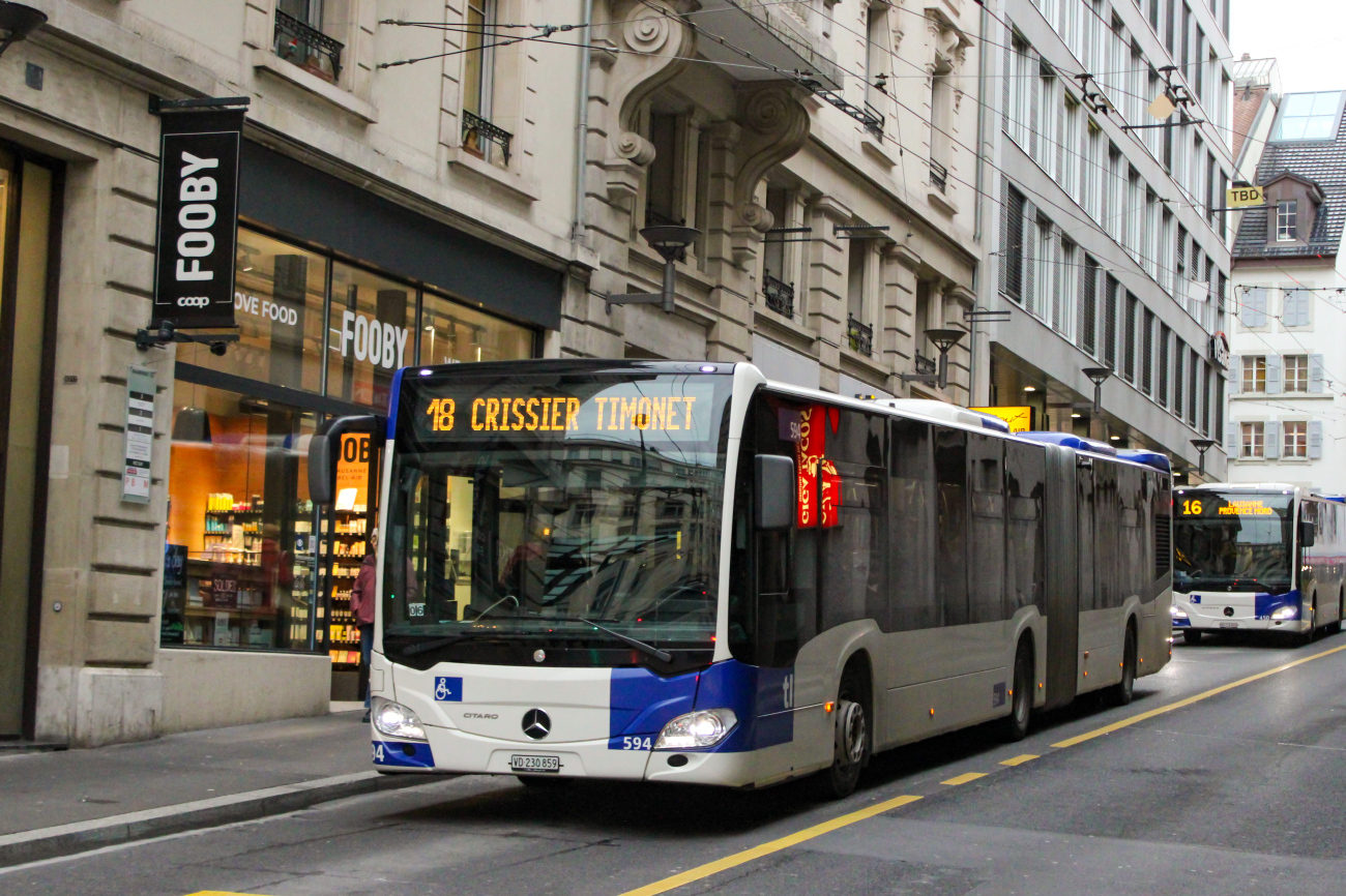 Lausanne, Mercedes-Benz Citaro C2 G Nr. 594