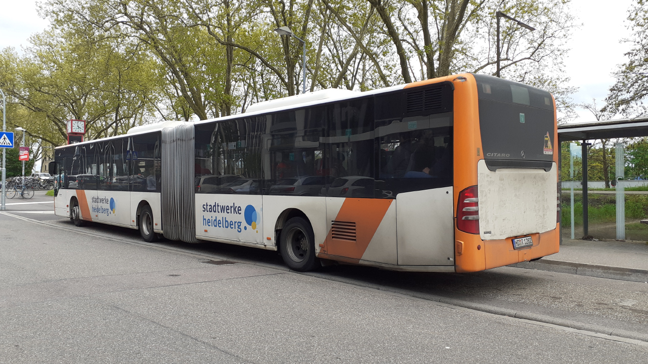 Heidelberg, Mercedes-Benz O530 Citaro Facelift G Nr. 0842; Karlsruhe — SEV Karlsruhe <> Stuttgart (Residenzbahn)
