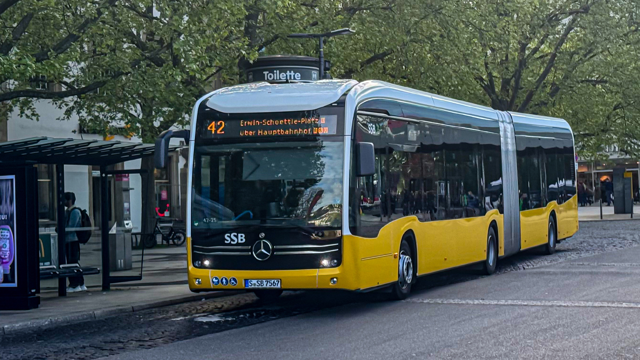 Stuttgart, Mercedes-Benz eCitaro G nr. 7567
