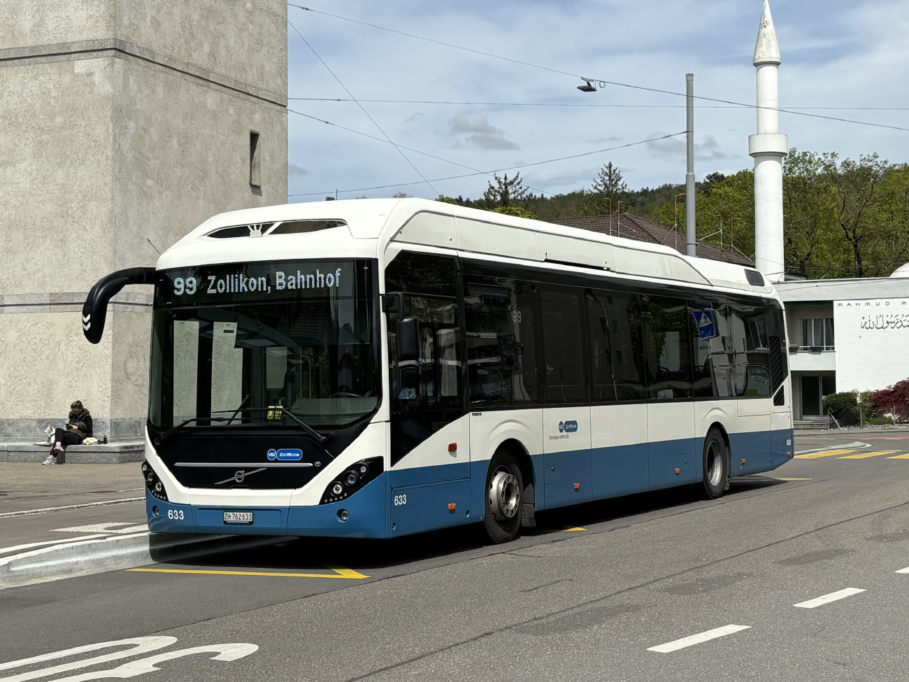 Цюрих, Volvo 7900 Electric Hybrid № 633