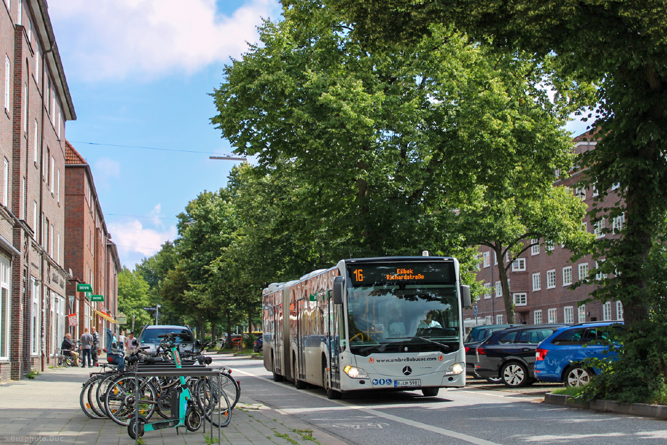 Hamburg, Mercedes-Benz Citaro C2 G Hybrid # 1981
