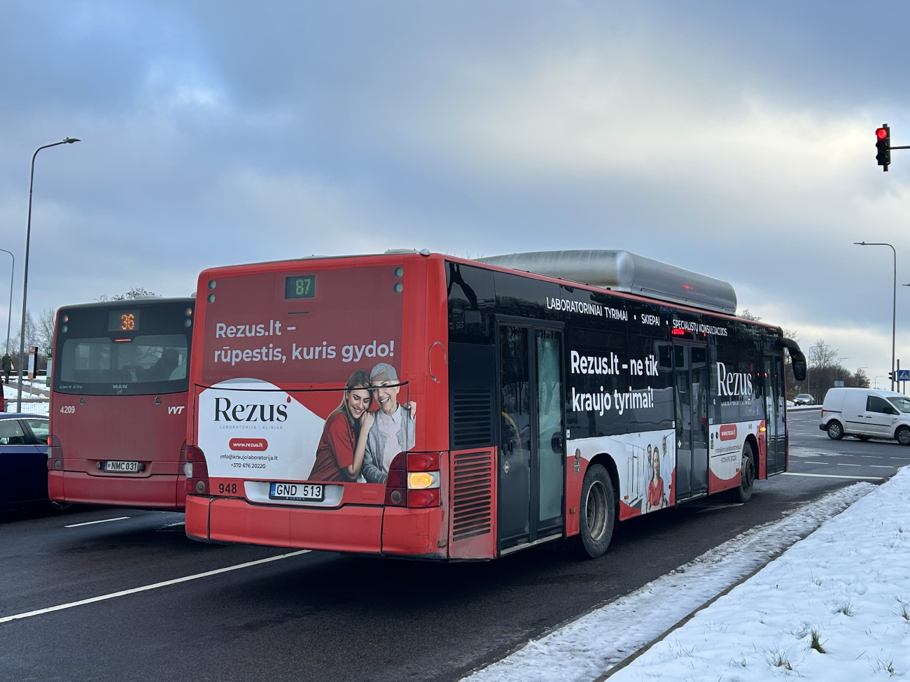 Vilnius, MAN A21 Lion's City NL273 CNG # 948; Vilnius, MAN A21 Lion's City NL313 CNG # 4209