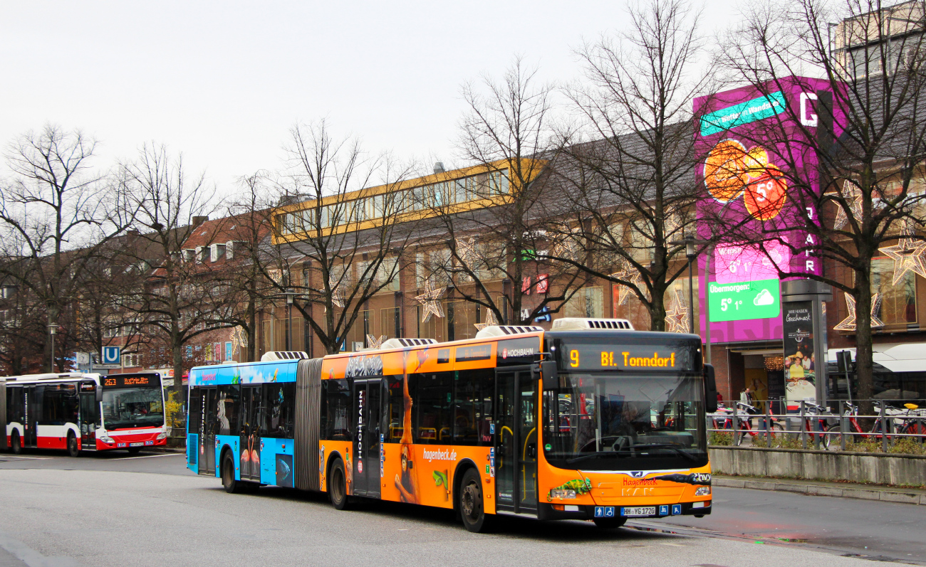Hamburg, MAN A40 Lion's City GL NG323 # 7720; Hamburg, Mercedes-Benz Citaro C2 G # 7458