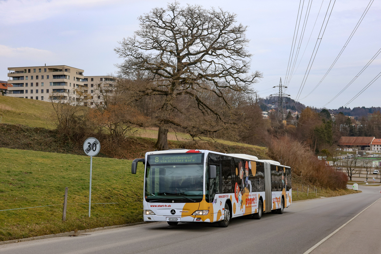 Fribourg, Mercedes-Benz O530 Citaro Facelift GÜ No. 157