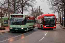 Bonn, Mercedes-Benz eCitaro # 2508; Gelsenkirchen, Mercedes-Benz O405 # GE-VR 152