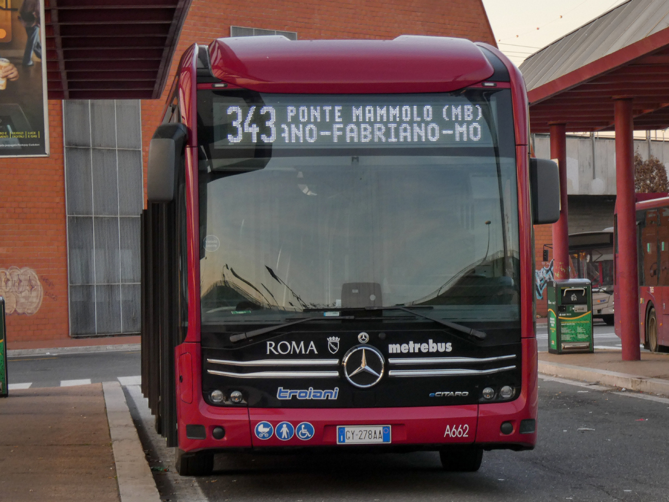 Rome, Mercedes-Benz eCitaro # A662