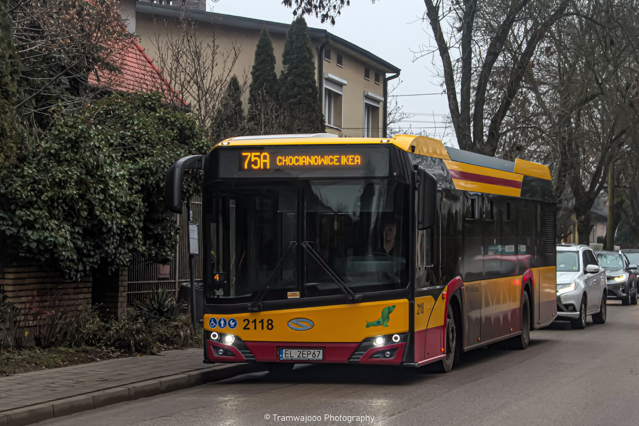 Łódź, Solaris Urbino IV 12 mild hybrid # 2118